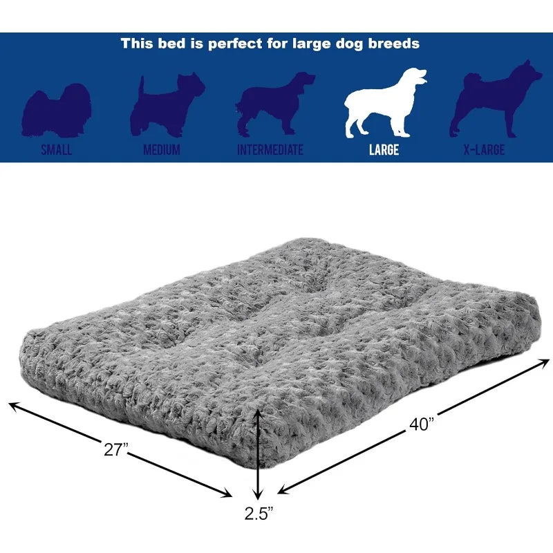 Deluxe Dog Beds | Super Plush Dog & Cat Beds deal for Dog Crates Machine Wash & Dryer Friendly, 1-Year