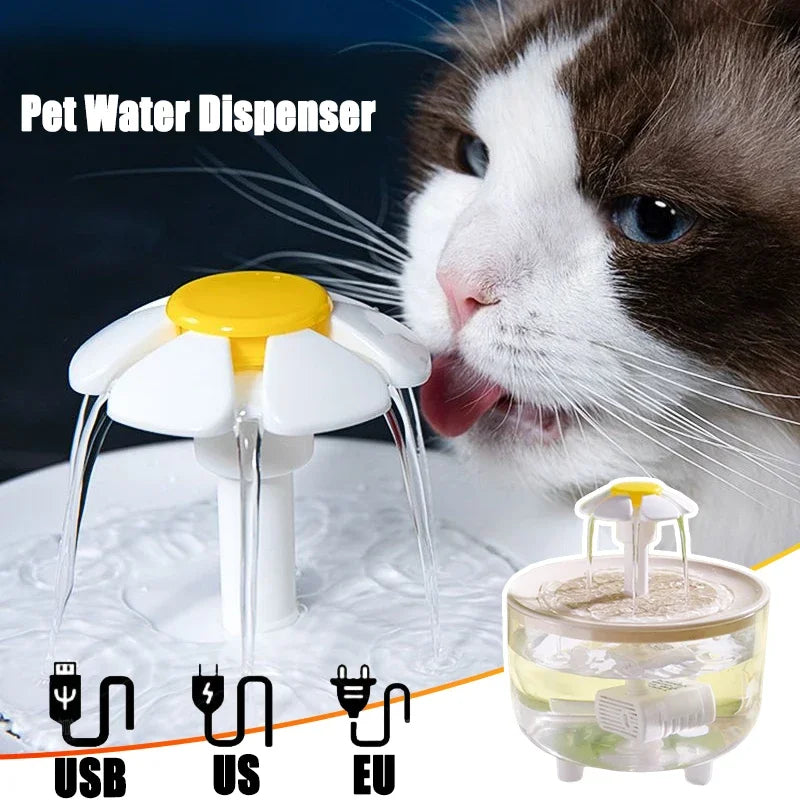 1L Pets Water Fountain Ultra-Quiet Automatic Circulation Filtration USB Electric Mute Recirculate Filtring Drinker Pet Supplies