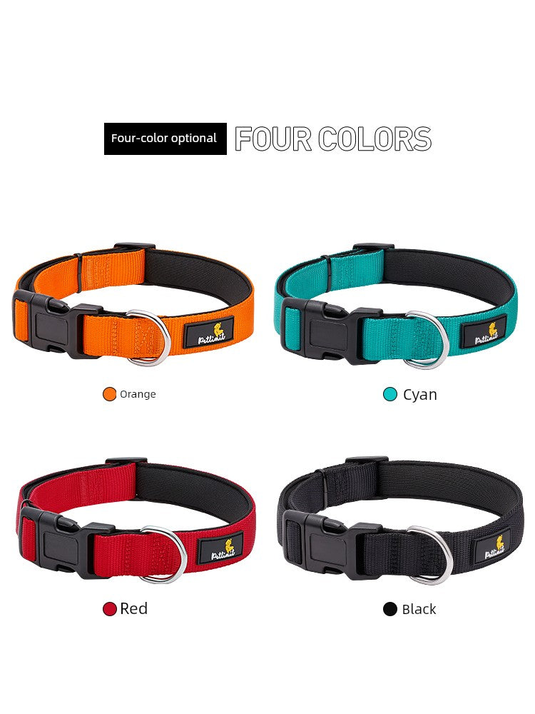 Petlimit Medium Large Dog Teddy Soft Dog Collar