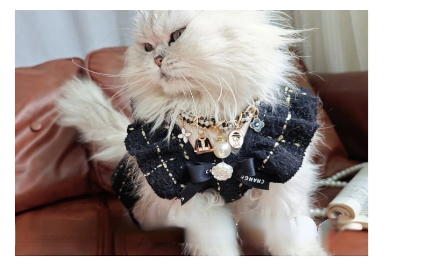 Pet Cats and Dogs Spring and Summer Korean Style Camellia Fly Sleeve Small Dogs Teddy Boomerang Princess Dog Dresses