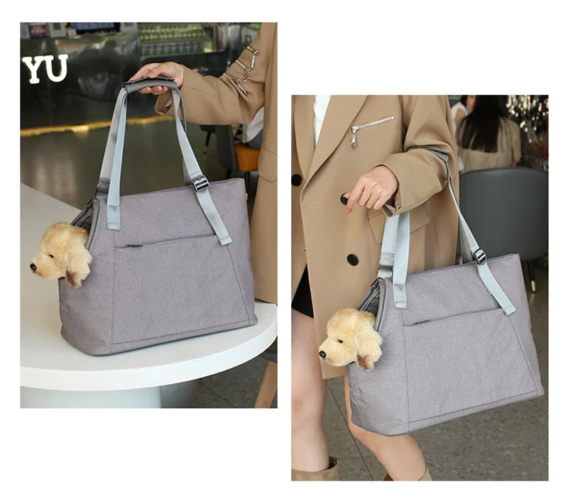 New Luxury Pet Travel Bag Durable Nylon Pet Handbag For Dog Cat Breathable One-shoulder Bag For Puppy Outdoor Dog Carrier Bag