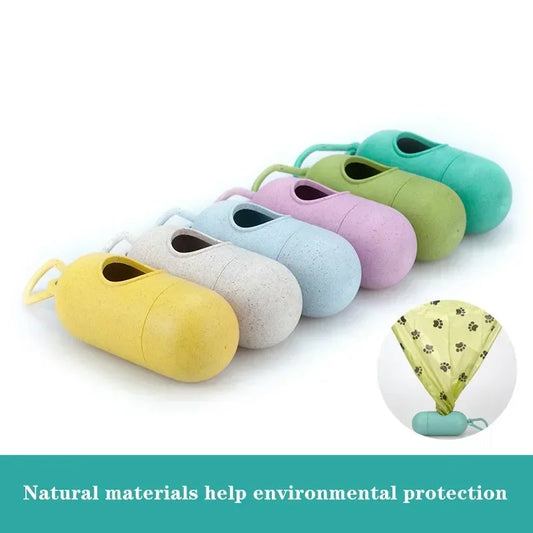 Pets Dogs Trash Cleaning Dog Toy Supplies Pet Dog Poop Bag Dispenser Waste Garbage Holder Dispensers Poop Bags Set