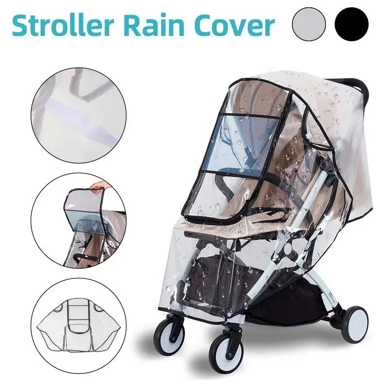 For All Kinds of Cat Dog Cart Foldable Outdoor Pet Cart Cover Dog Cat Carrier Stroller Cover Stroller Rain Cover Cart Rain Cover