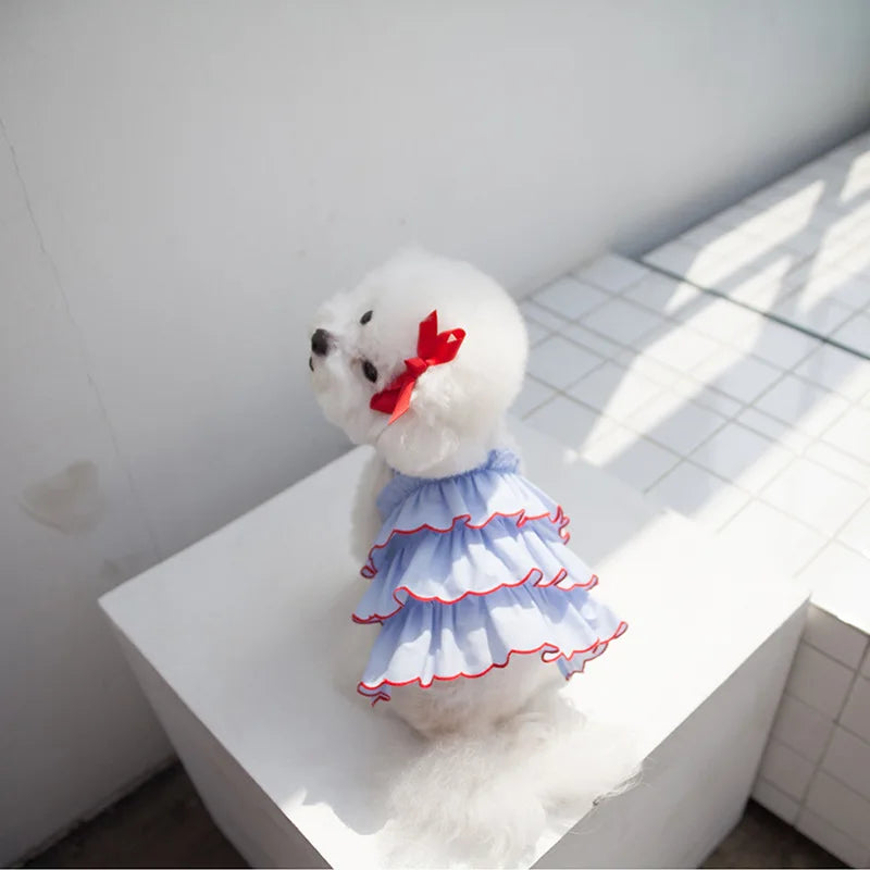 Dog Summer Dress Cat Skirt Pet Clothing Chihuahua Teddy Skirt Puppy Cat Princess Apparel Cute Puppy Clothe Dog Princess Dress