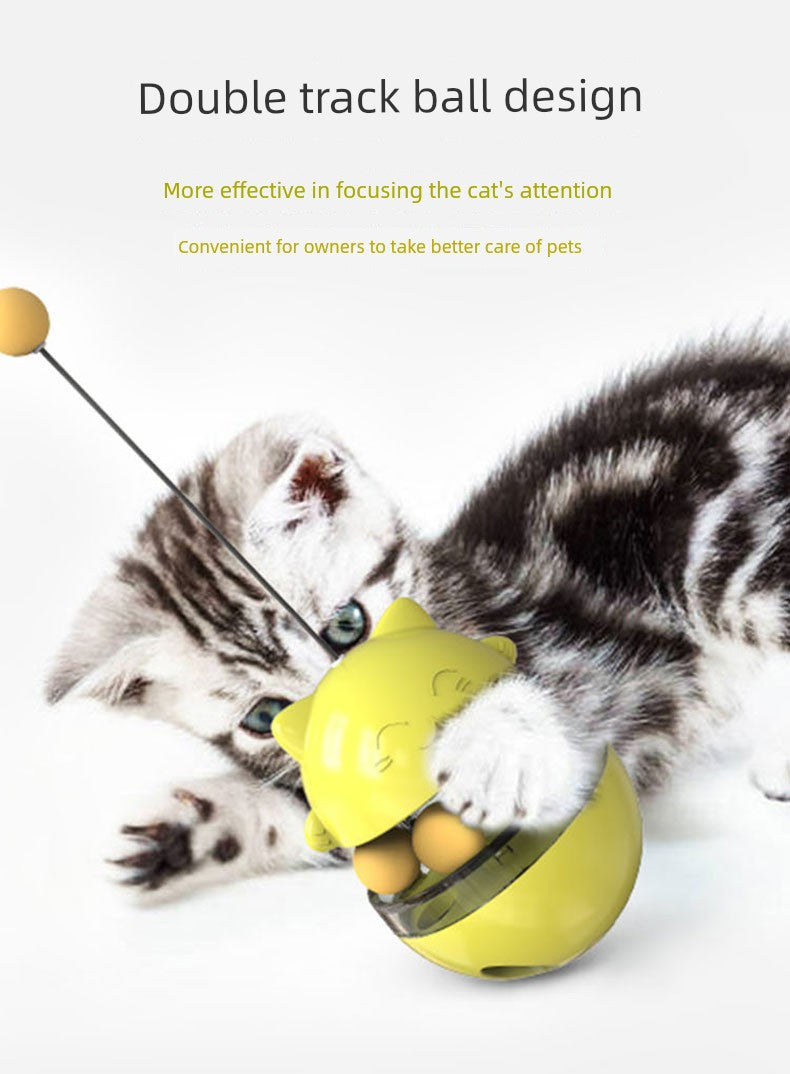 Turntable Food Dropping Ball Relieving Boredom Self-Hi Funny Cat Handy Gadget Toy