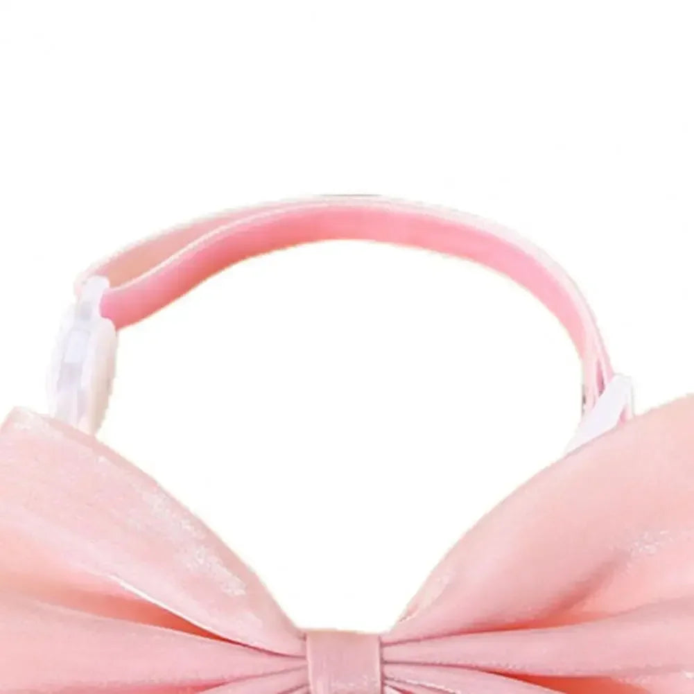 Pet Collar Exquisite Comfortable Decorative Pet Kitten Cat Velvet Bowknot Neck Circle Neck Bow Pet Accessories