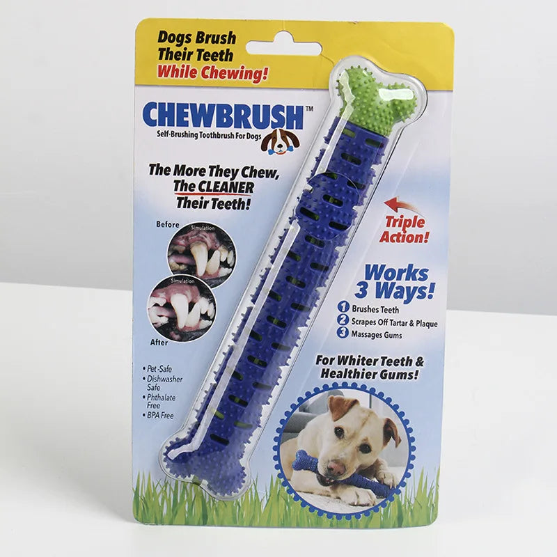 Puppy Brush Dog Toothbrush Chew Toy  Stick Cleaning Massager Pet Teeth Cleaning Toys Dog Toys for Small Large Dogs Supplies