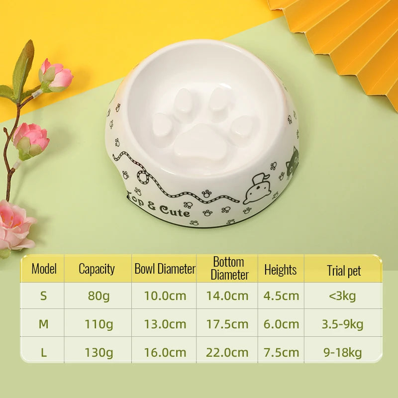 Slow eating bowls Anti-overturn Anti-choking Anti-slip Special bowl for dogs Bichon Frize, Corgi,Teddy,French Bulldog