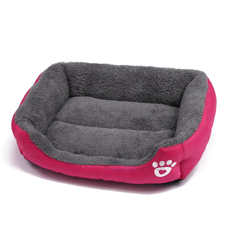 Square Large Dog Bed Soft Cat Sleeping Mat Warm Basket for Dog Waterproof Pet House for Small Dog Cushion Cat