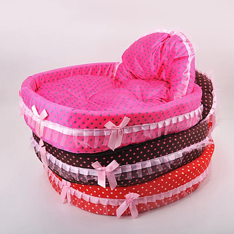 Pet Bed Mat for Small Large Dogs Princess Beds Puppy Sofa Cat Kennels House Beds Mat Cat Sofa Supplies