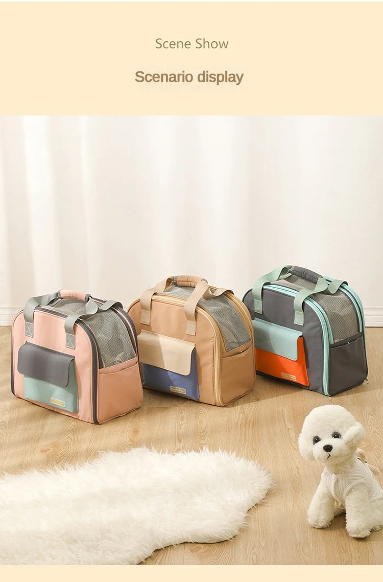 Multifunctional Pet Bag Cats and Dogs  Comfortable Breathable Shoulder Bag  Pet Carrier Dog Backpack Puppy Handbag Weight＜4KG