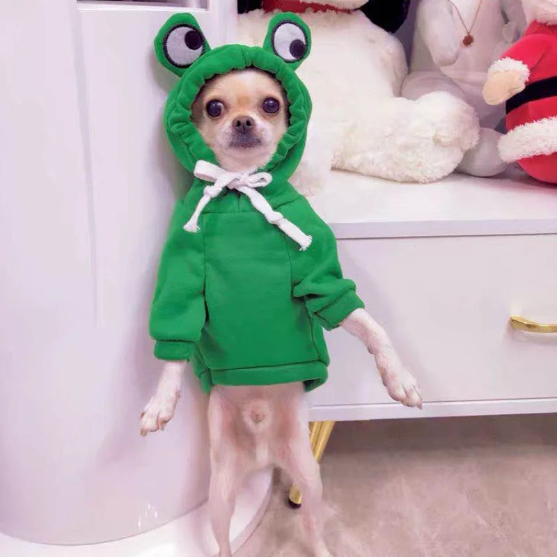 Cute Fruit Dog Clothes Reindeer Small Dogs Hoodies Warm Pet Clothing Puppy Cat Costume Coat Chihuahua Mouse Cheese Jacket Suit