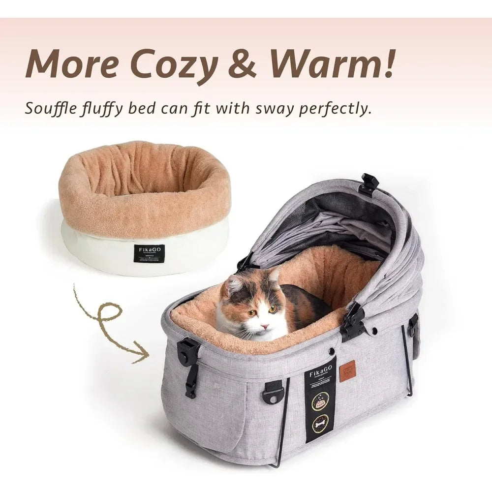 Small Dog Car Seat Carrier for Small Medium Sized Dogs Pet Booster Seat Doggy Carseat Cat Carrier Puppy Car Seat