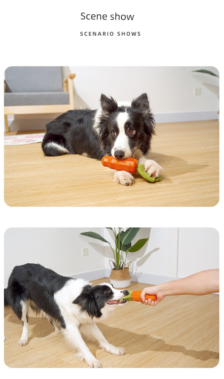 Toy Carrot for Dogs Stuffed Dog Toy