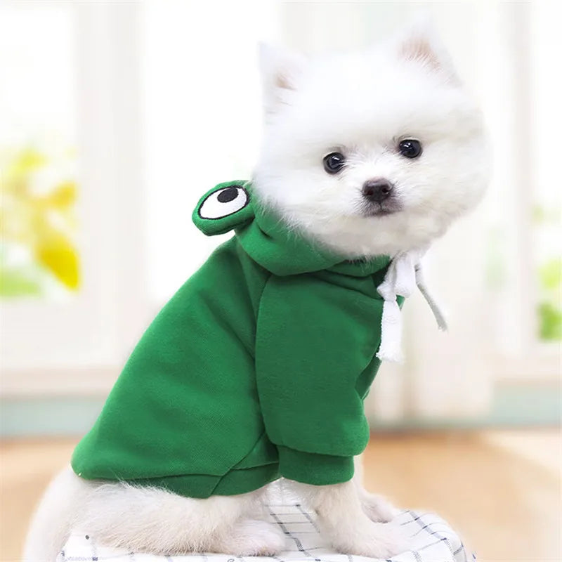 Cute Fruit Dog Clothes for Small Dogs Hoodies Warm Fleece Pet Clothing Puppy Cat Costume Coat for Puppy Small Medium Dogs Cats