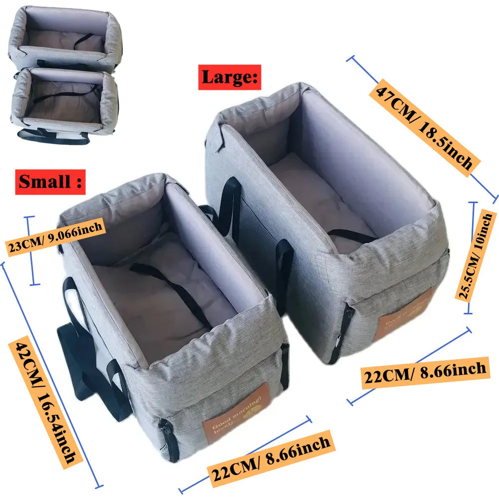 Dog Car Seat Bed Car Central  Portable Car Seat Central Safety Travel Cat DogBed Transport for Bag Chihuahua Accessories