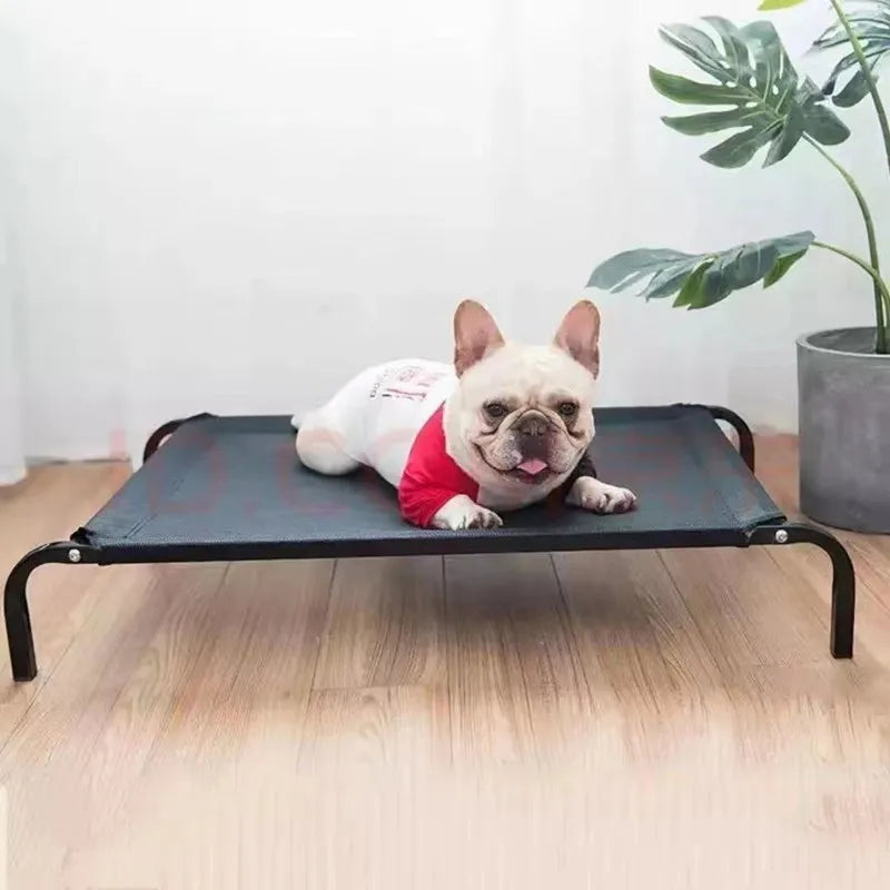 Cama elevada para perros, camas plegables para acampar para mascotas, casa para gatos, portátil, extraíble, lavable, perrera para perros para las cuatro estaciones, accesorios para cachorros