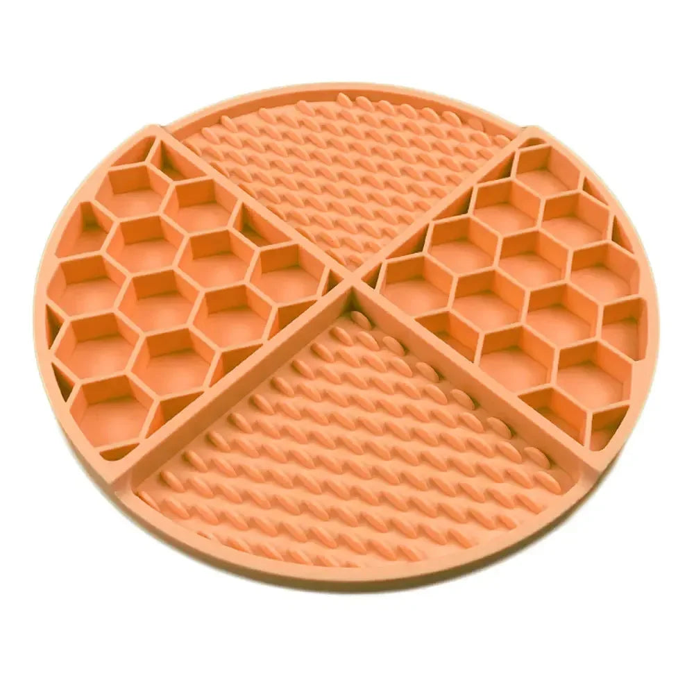 Pet Supplies Dog Cat Lick Pad Square Round Sucker Slow Food Pad Shower Distraction Pad Silicone Lick Pad Slow Food Tray