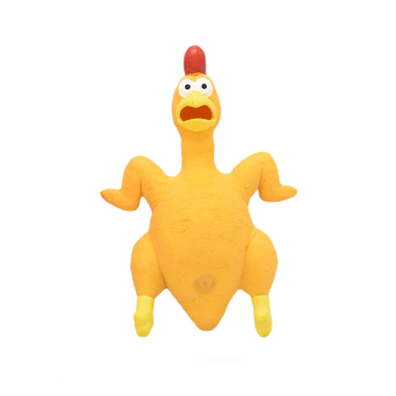 Squeaky Dog Rubber Toys Dog Latex Chew Toy Chicken Animal Bite Resistant Puppy Sound Toy Dog Supplies For Small Medium Large Dog