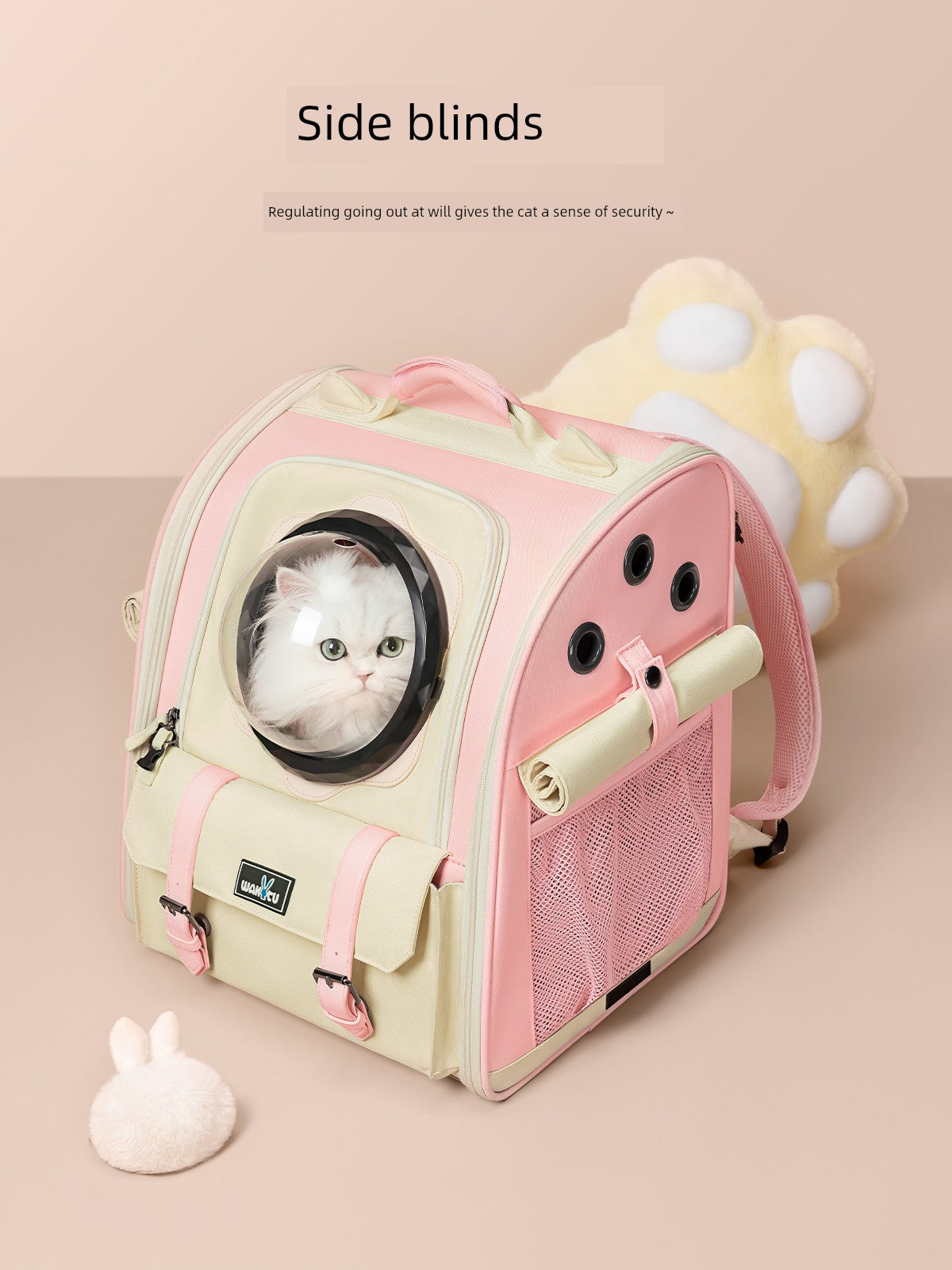 Cat Bag Portable Fall and Winter Heattech Travel Pet Backpack Space Capsule Breathable Cat Cage