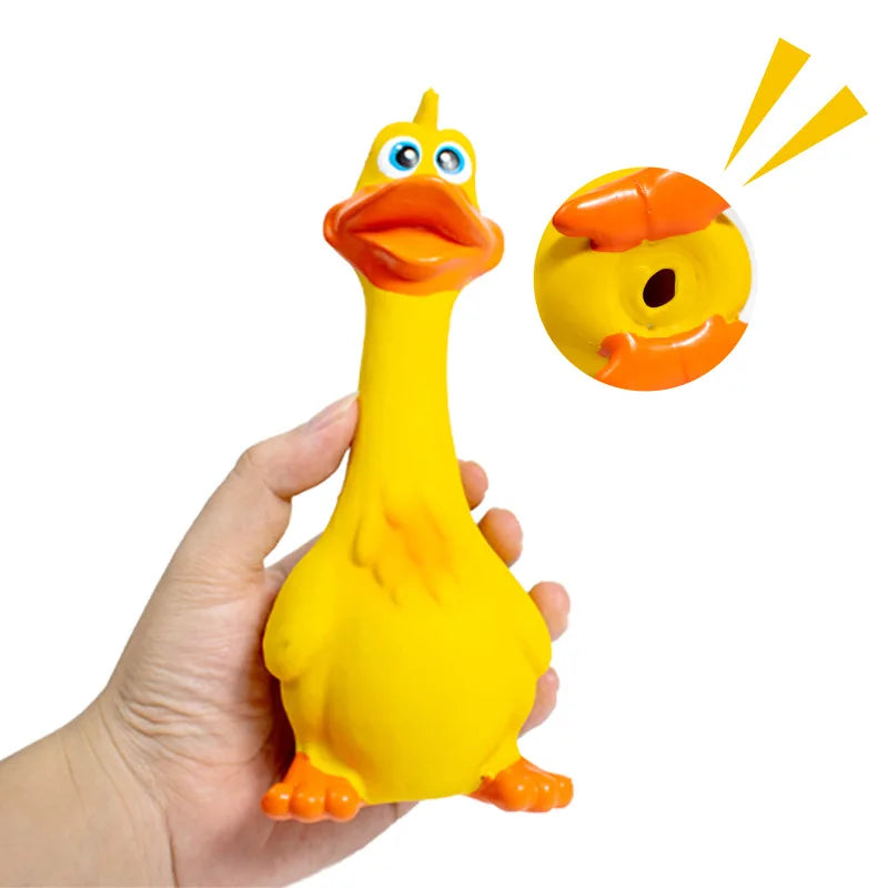 Squeaky Dog Rubber Toys Dog Latex Chew Toy Chicken Animal Bite Resistant Puppy Sound Toy Dog Supplies For Small Medium Large Dog