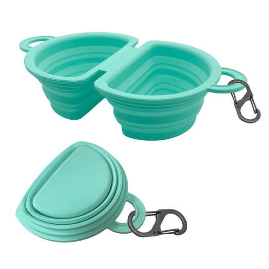 350/1000ml Large Collapsible Dog Pet Folding Silicone Bowl Outdoor Travel Portable Puppy Food Container Feeder Dish Bowl