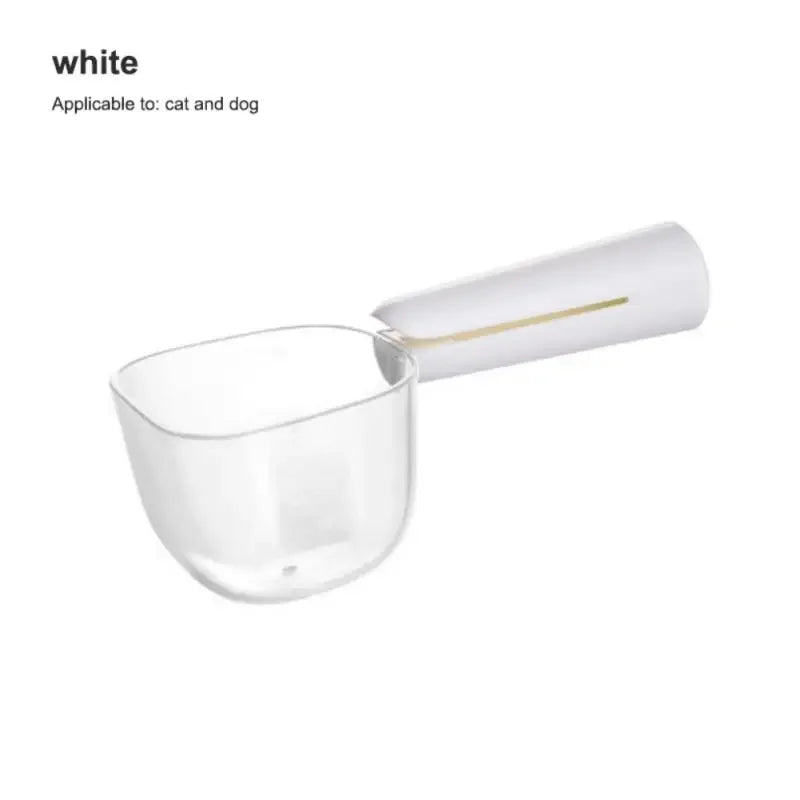 Pet Food Cup for Dog Cat Feeding Bowl Kitchen Scale Spoon Measuring Scoop Cup Portable with Scale Feeding Transparent Supplies