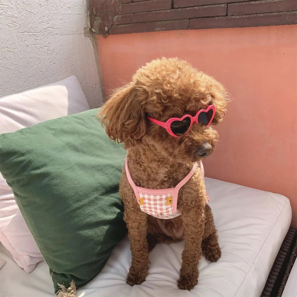 New Fashion Pet Dog Cat Sunglasses Cute Heart Shape Cats Glasses Eye-Wear For Small Dogs Cat