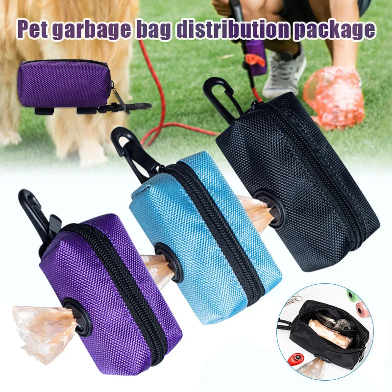 Distributeur de sacs biodégradables pour déjections de chien, organiseur de sacs poubelles pour animaux de compagnie, chiots et chats, support de sac pour les voyages