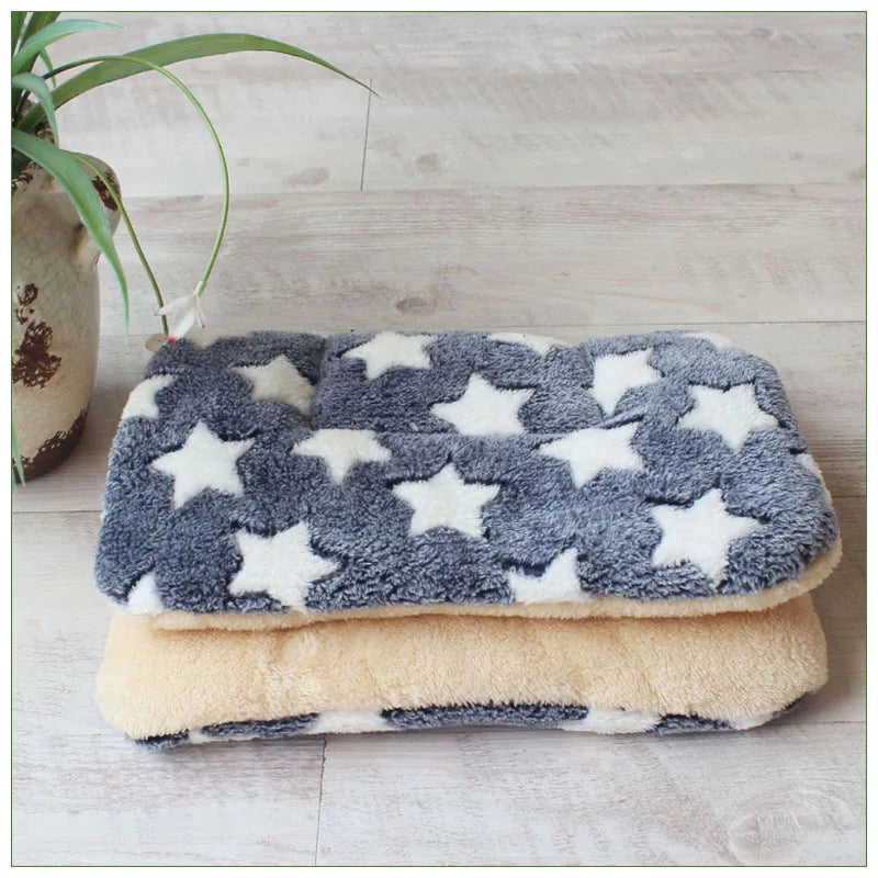 2024 Warm Pets Mattress Soft Flannel Thick and Suitable for Cats/dogs Cute Pet Blanket Pets Supplies Cats Accessories Cats Home