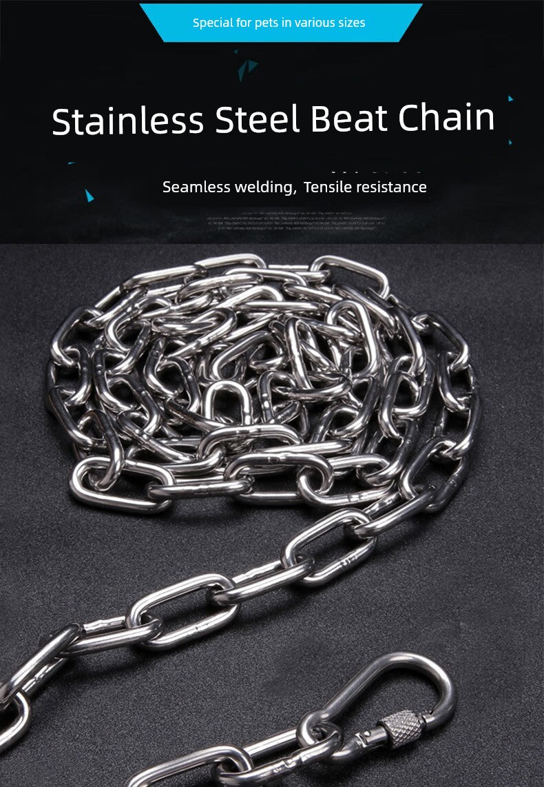 Stainless Steel Medium Dog Collar Dog Chain