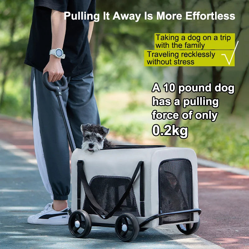 Small Pet Stroller Dogs, Cats, Teddy, Baby Strollers Lightweight and Foldable Pet Dog Cart for Outdoor Travel and Activities