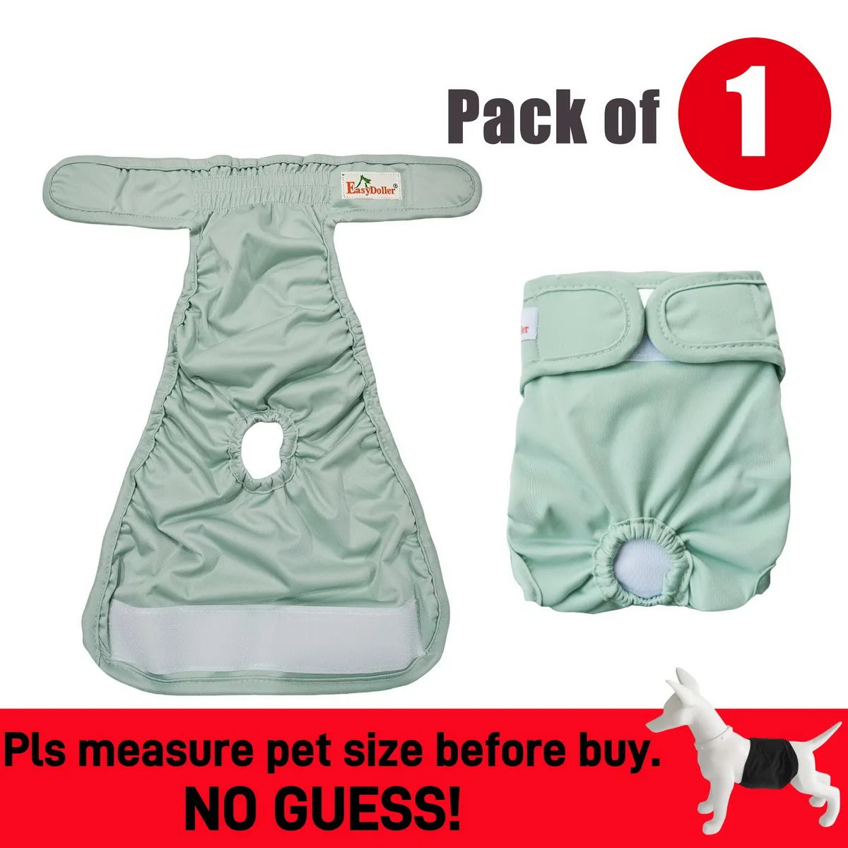 Washable Belly Band Highly Absorbent Female Dog Diaper djustable Pet Physiological Pant for Puppy Leak Proof Pee Panties Diapers