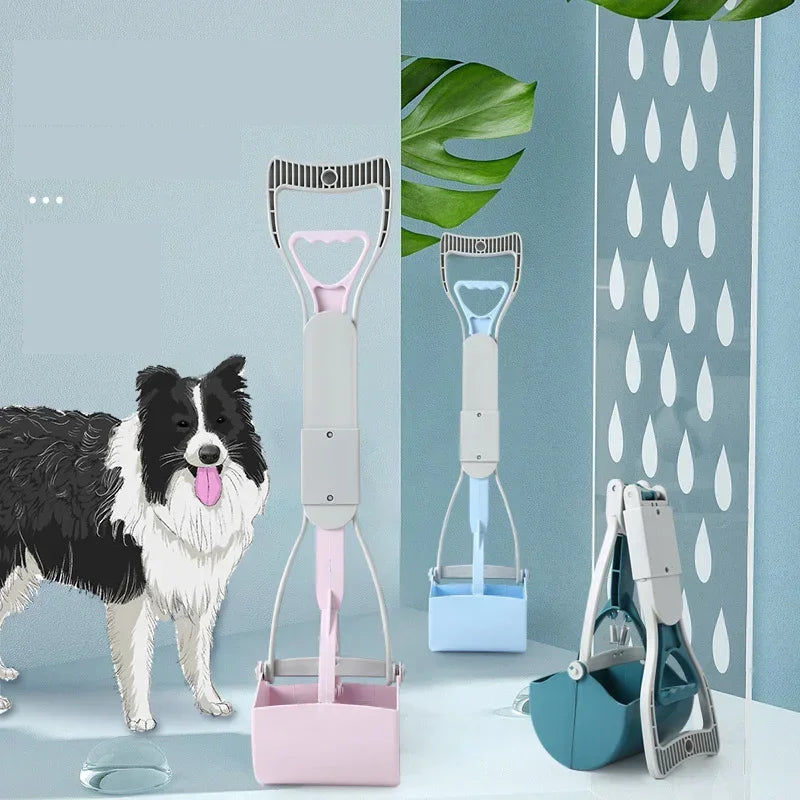 Pet Pooper Scooper Long Handle Dog Poop Scoopers Jaw Poop Scoop Shovel Pick Up Animal Waste Litter Picker for Dogs Cleaning Tool