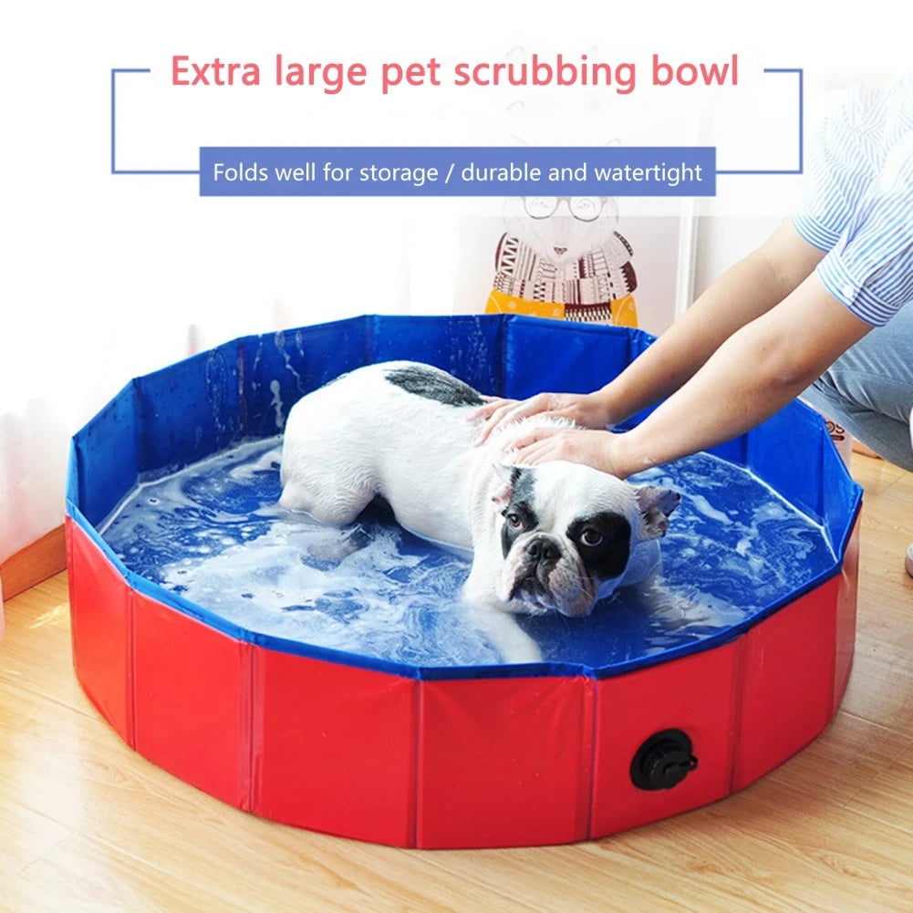 Piscina plegable para perros al aire libre, bañeras plegables portátiles para mascotas, productos para perros y gatos