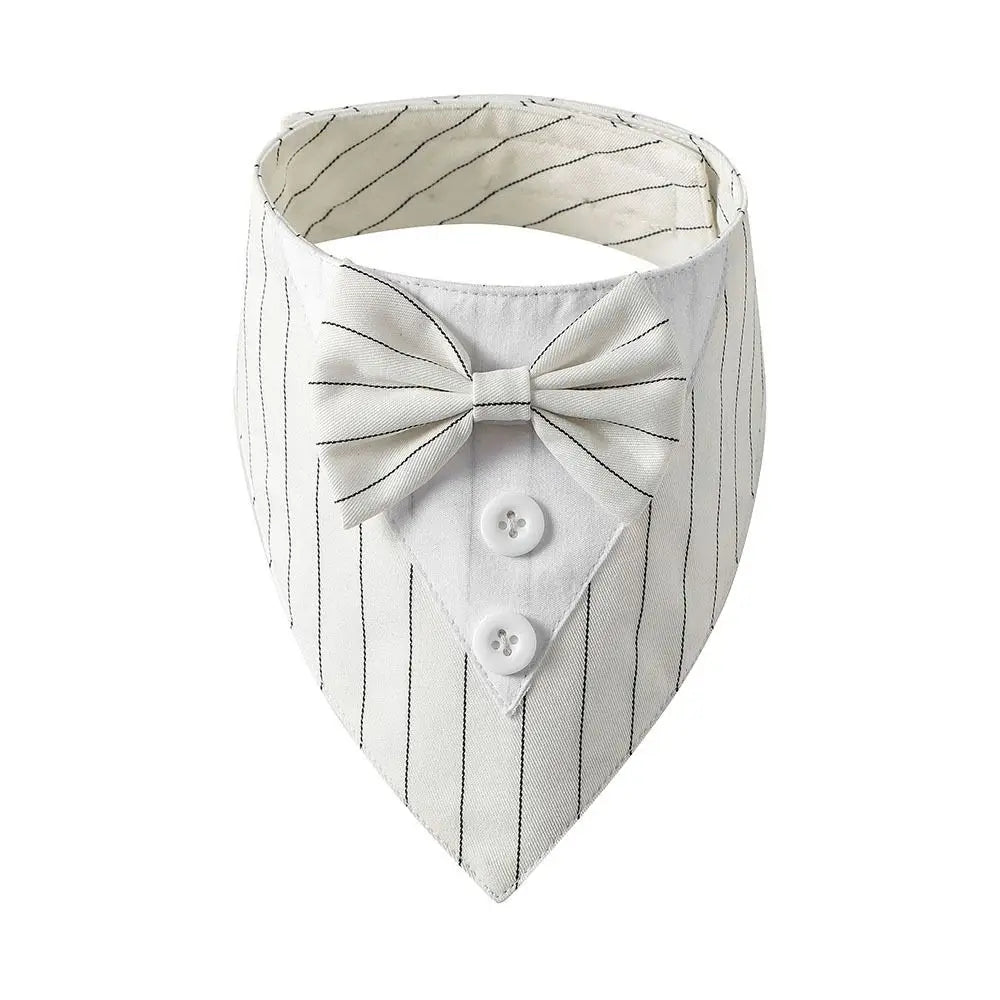 Comfortable Fashion Adjustable Tuxedo Bow Ties Pet Saliva Towel Formal Tie Bow Tie Collar Dog Necktie