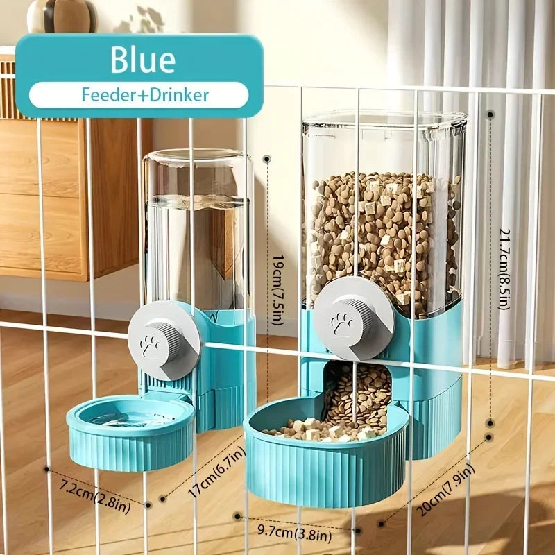 Nuevo dispensador automático de agua y comida para mascotas, comedero automático para gatos por gravedad, recipiente para beber para jaula, comedero para perros