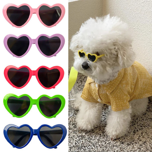 New Fashion Pet Dog Cat Sunglasses Cute Heart Shape Cats Glasses Eye-Wear For Small Dogs Cat