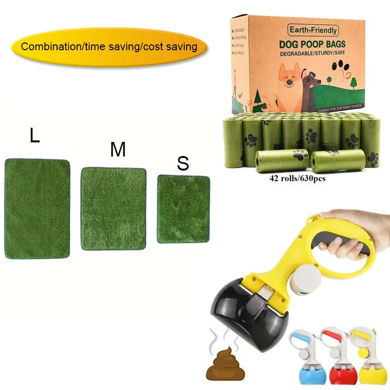 Pet Toilets, Artificial Turf Mats, Dog Training Mats, Potty Mats, Biodegradable Dog Poop Bags, Pet Poop Scoops, Dog Accessories