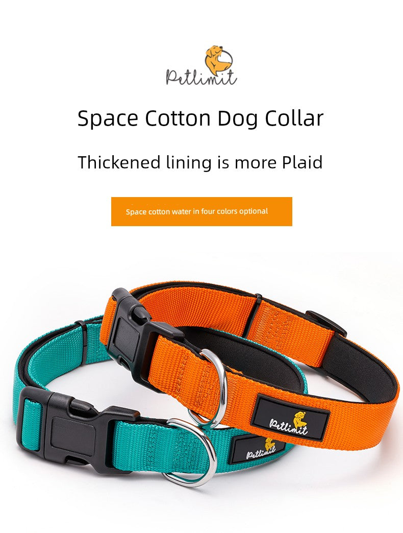 Petlimit Medium Large Dog Teddy Soft Dog Collar