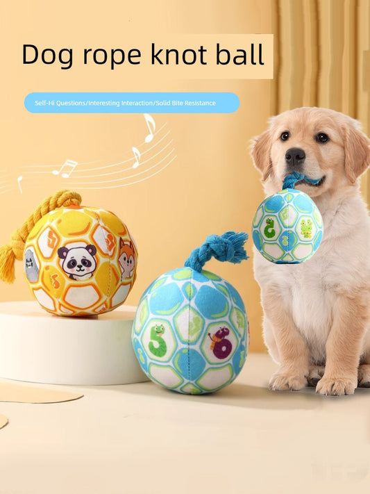 Bell Toy Ball Puppy Tug-of-War Pull Consumption Bends and Hitches