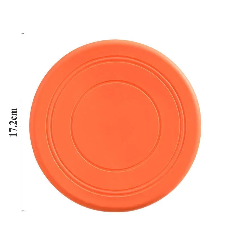 Pet Dog Flying Discs Toys Large Dogs Puppy Interactive Game Flying Saucer TPR Silicone Throwing Disk Resistant Chew Pet Supplies