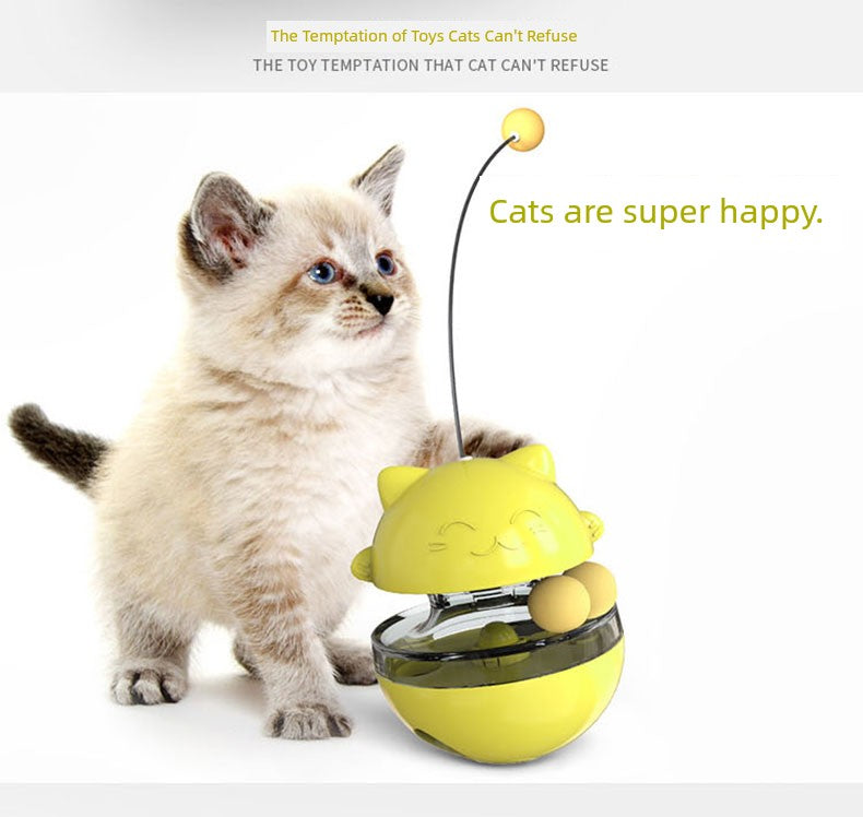 Turntable Food Dropping Ball Relieving Boredom Self-Hi Funny Cat Handy Gadget Toy