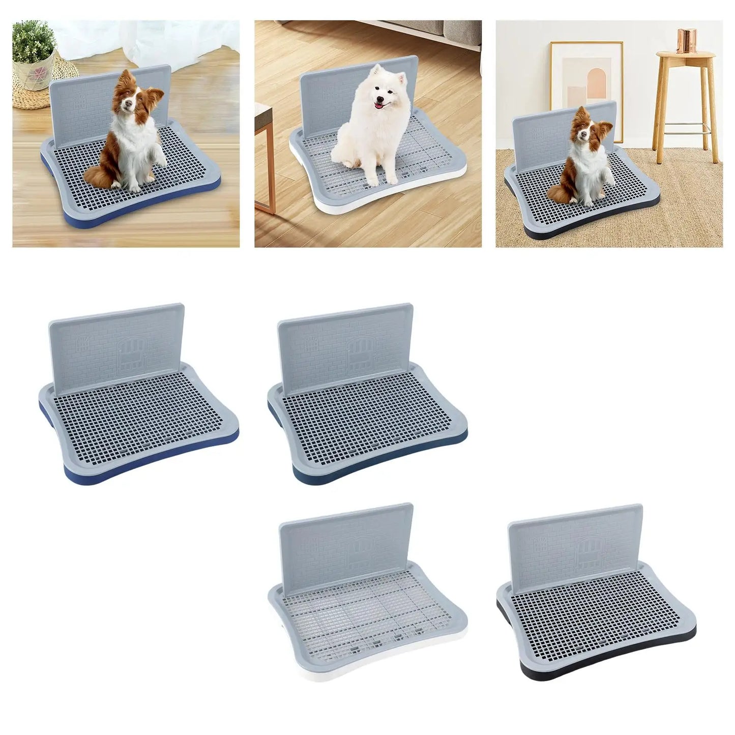 Dog Toilet Dog Potty Tray Lattice Keep Paws and Floors Clean Puppy Toilet Pet Training Toilet Tray for Small and Medium Dogs