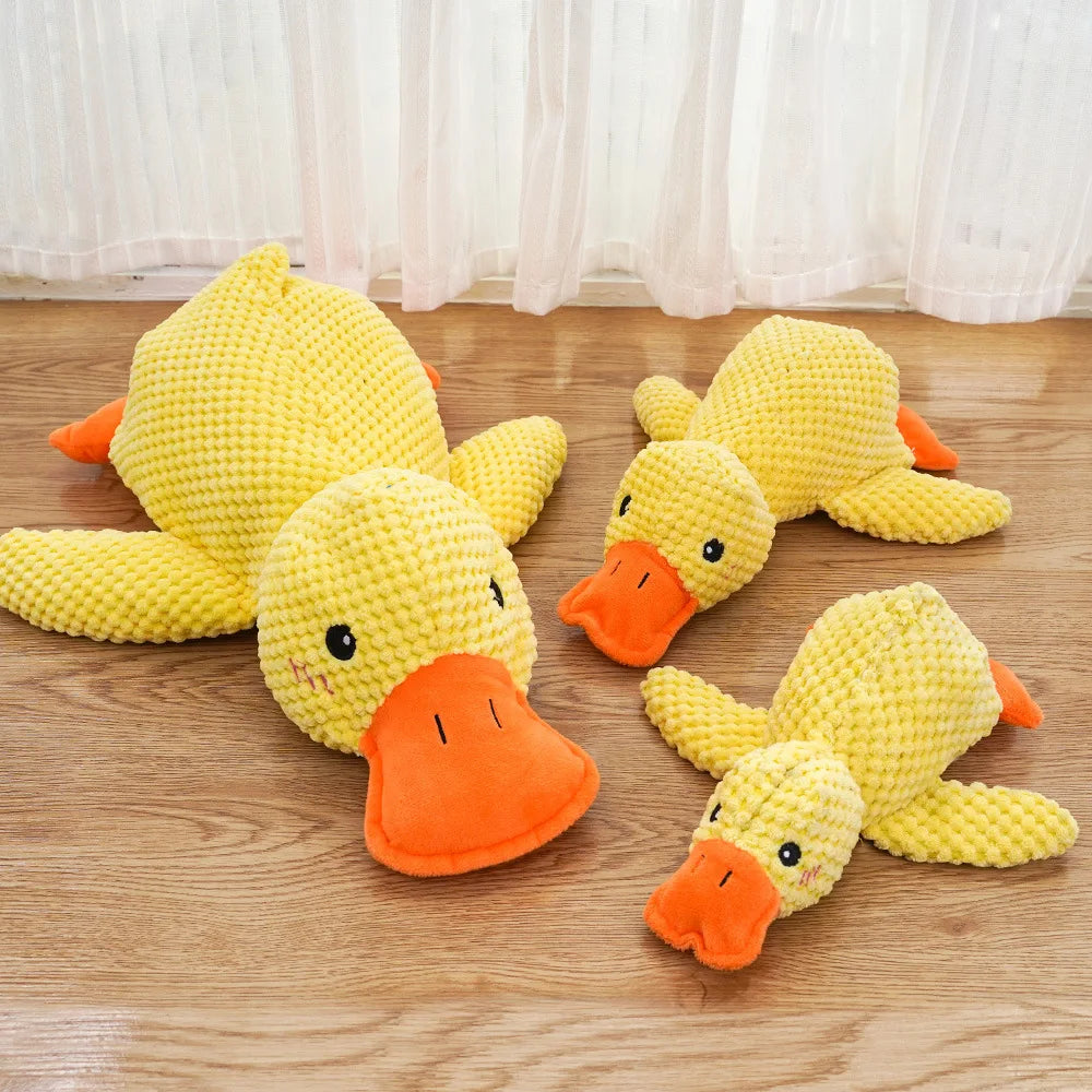 Duck Shape Dog Toy Quacking Pet Toys for Small Large Dog Cat Durable Puppy Molar Chew Toy Fun Interactive Plaything Dog Supplies