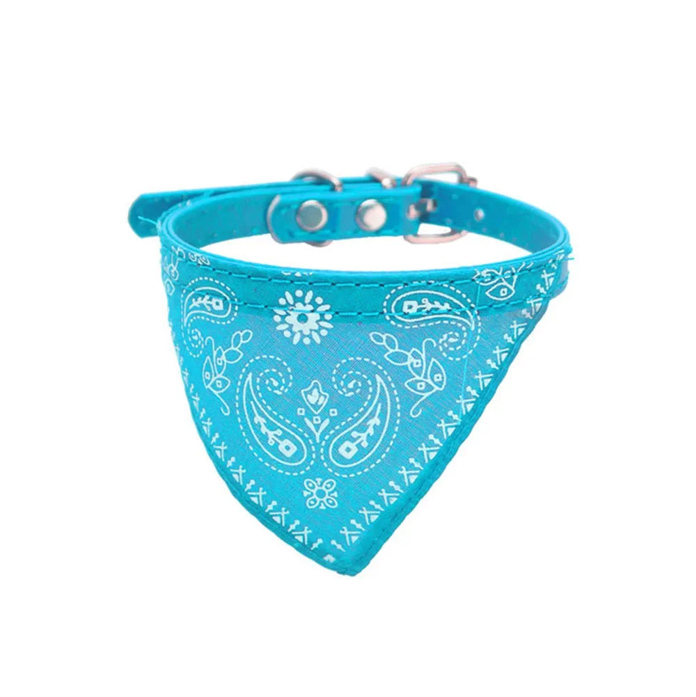 Collier bandana pour chat, chiot, chien, écharpe, foulard, avec boucle réglable pour chats, petits animaux de compagnie, chatons, colliers, reliure triangulaire