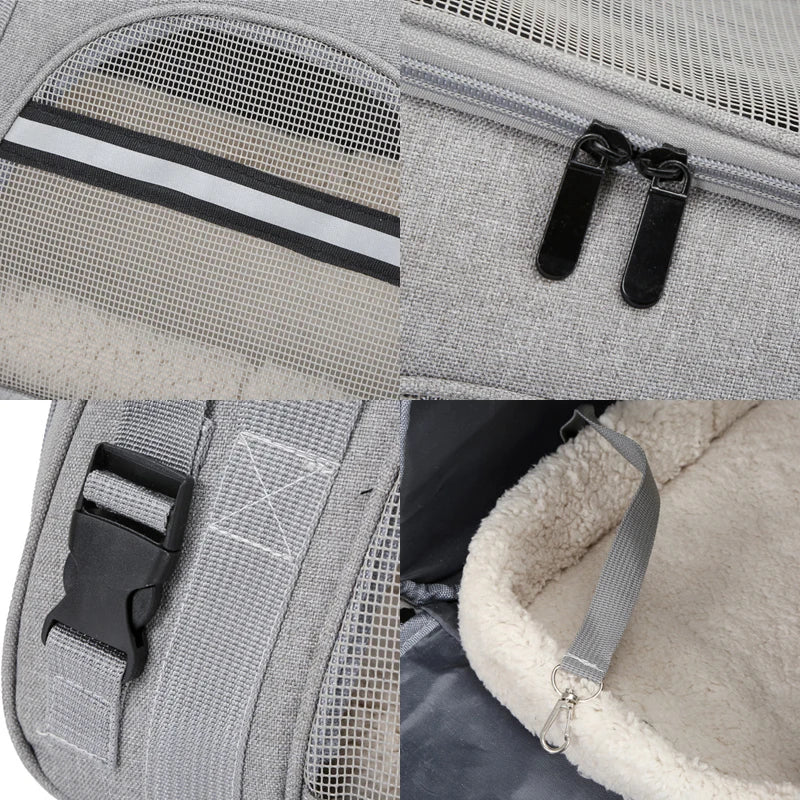 Portable Dog Cat Carrier Bag Pet Puppy Travel Bags Breathable Mesh Foldable Cats Dog Handbag Travel Pet Bag Transport Bag