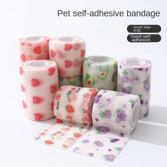 Disposable Dog Foot Covers Durable Anti-dirty Breathable Pet Self-adhesive Bandage Pet Go Out Foot Wrap