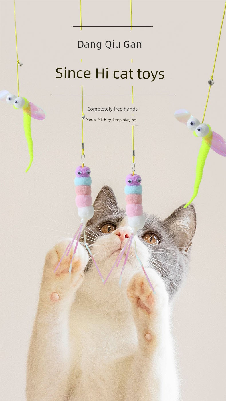 Self-Hi Relief Elastic Bell Little Mouse Cat Toy