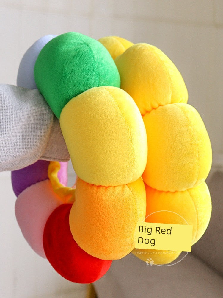 SUNFLOWER Anti-Licking Bite Head Cover Shame Soft Ring Dog